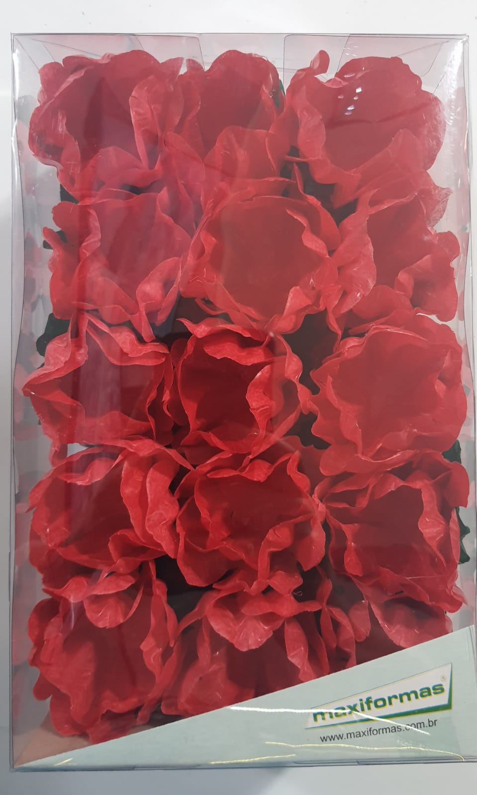 Forminha Decorativa Tulipa Vermelha 30 Unidades